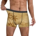 thumbnail image 2 of Kdxio Men's Boxer Briefs with Retro Palm Tree Print - Comfortable and Breathable Underwear for Everyday Wear, 2 of 7