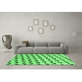 thumbnail image 3 of Ahgly Company Indoor Round Abstract Emerald Green Modern Area Rugs, 3' Round, 3 of 4