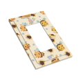 thumbnail image 3 of ZICANCN Outlet Covers Wall Plate, Cartoon Honey Bees Sweet Light Switch Cover Decorative, Duplex Toggle Combo 1-Gang, 3 of 9