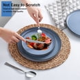 thumbnail image 2 of Onader 12 Piece Stoneware Dinnerware Sets, Serving Plates and Bowls Set of 4, Microwave & Dishwasher Safe - Speckled Gray, 2 of 8