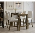 thumbnail image 1 of HMD Rolla Counter Height Dining Set, Brown, Warm Gray/Brown, 1 of 9