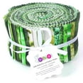 thumbnail image 4 of Soimoi 40Pcs Tie Dye Print Cotton Precut Fabrics For Quilting Craft Strips 2.5x42inches Jelly Roll - Green, 4 of 9