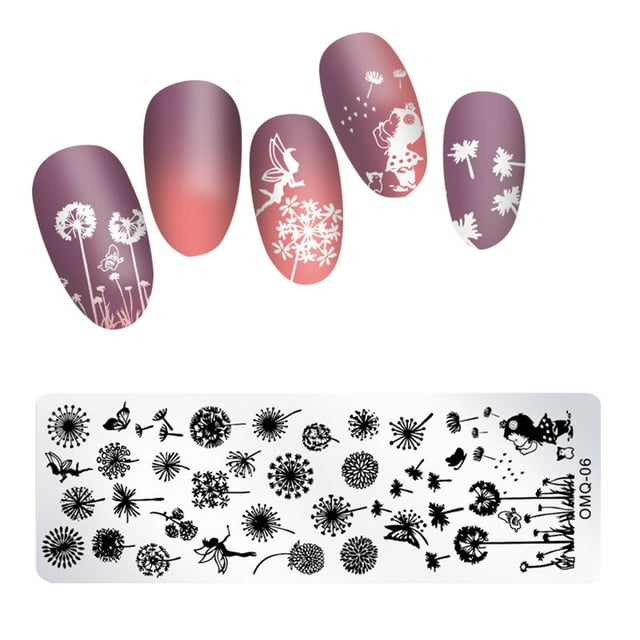 Mode Femme Impression Ongles Flocon de Neige de Noël Plaque en Acier Modèle d'Impression Ongles