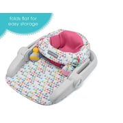 Summer Infant Learn-to-Sit 2-Position Floor Seat (Funfetti Pink) – Sit Baby Up in This Adjustable Baby Activity Seat