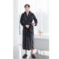 thumbnail image 1 of Camisón de franela alargado y grueso para parejas, para otoño e invierno, albornoces para hombres y mujeres, pijamas de vellón coral extragrandes, 1 of 6