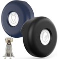 thumbnail image 1 of (2 piezas, negro + azul, rastreador no incluido) Soporte para collar AirTag, [encaja en el collar] [sin colgante] Estuche de silicona AirTag compacto, compatible con AirTag., 1 of 3