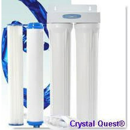 CRYSTAL QUESTA Commercial 20" Inline Replaceable Double PLUS Water Filter System