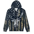 thumbnail image 3 of Suhoaziia Men's Full Zip Thin Hoodie Zippered Hunting Camo Forest Oak Deer Slim Fit Long Sleeve Lightweight Sweatshirt with Kanga Pocket Size 5XL, 3 of 5