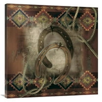 Global Gallery GCS-123401-3636-142 36 x 36 in. Western Horseshoe Art Print - Alma Lee