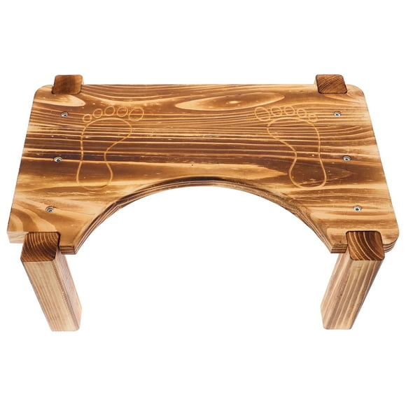 KAKOWELY Tabouret de Toilette en Bois Tabouret de Toilette en Bois pour Adultes et Enfants Tabouret Repose-Pieds de Salle de Bain Tabouret Repose-Pieds pour la Maison pour la Posture Accroupie Petit Tabouret de Salle de Bain en Bois Tabouret pour Faire Caca pour Salle de Bain