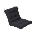 thumbnail image 3 of Cojín para silla de comedor con respaldo integrado, cojín antideslizante para asiento negro, 3 of 9