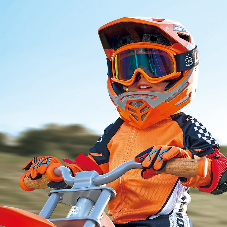 Hape: Sports Rider Safety Helmet Orange Full Face Bike Helmet