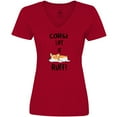 thumbnail image 3 of Inktastic Corgi Life is Rough Women's V-Neck T-Shirt, 3 of 5