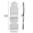 thumbnail image 3 of Bathtub Full Body Bath Pillow With Headrest Bathtub Pillow Waist Mop Support Anti-slip Bathtub Bath Cushion, 3 of 7