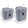 thumbnail image 5 of Jesscasday 7/9L Hanging Trash Can for Kitchen Large Capacity Kitchen Recycling Garbage Basket Bathroom Wall Mounted Trash Bin, 5 of 21