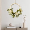 thumbnail image 4 of Guirnalda artificiales para puerta, guirnalda de de madera, guirnalda colgante de primavera, para fiesta, decoración de Blanco perfecl Guirnalda de puerta, 4 of 7