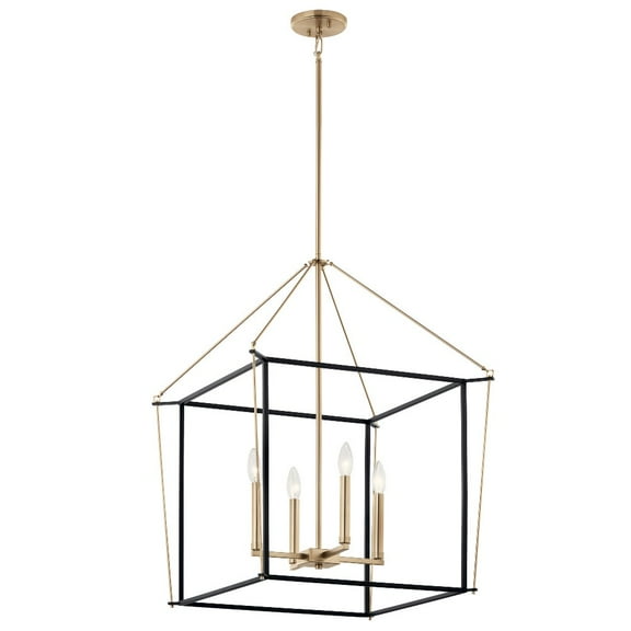 52627CPZ Kichler Lighting Eisley - 4 Light Foyer Pendant-30 Inches Tall and 22.25 Inches Wide-Champagne Bronze Finish