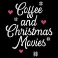 thumbnail image 2 of Boy's Lost Gods Coffee and Christmas Movies Distressed  Graphic Tee Black X Large, 2 of 5