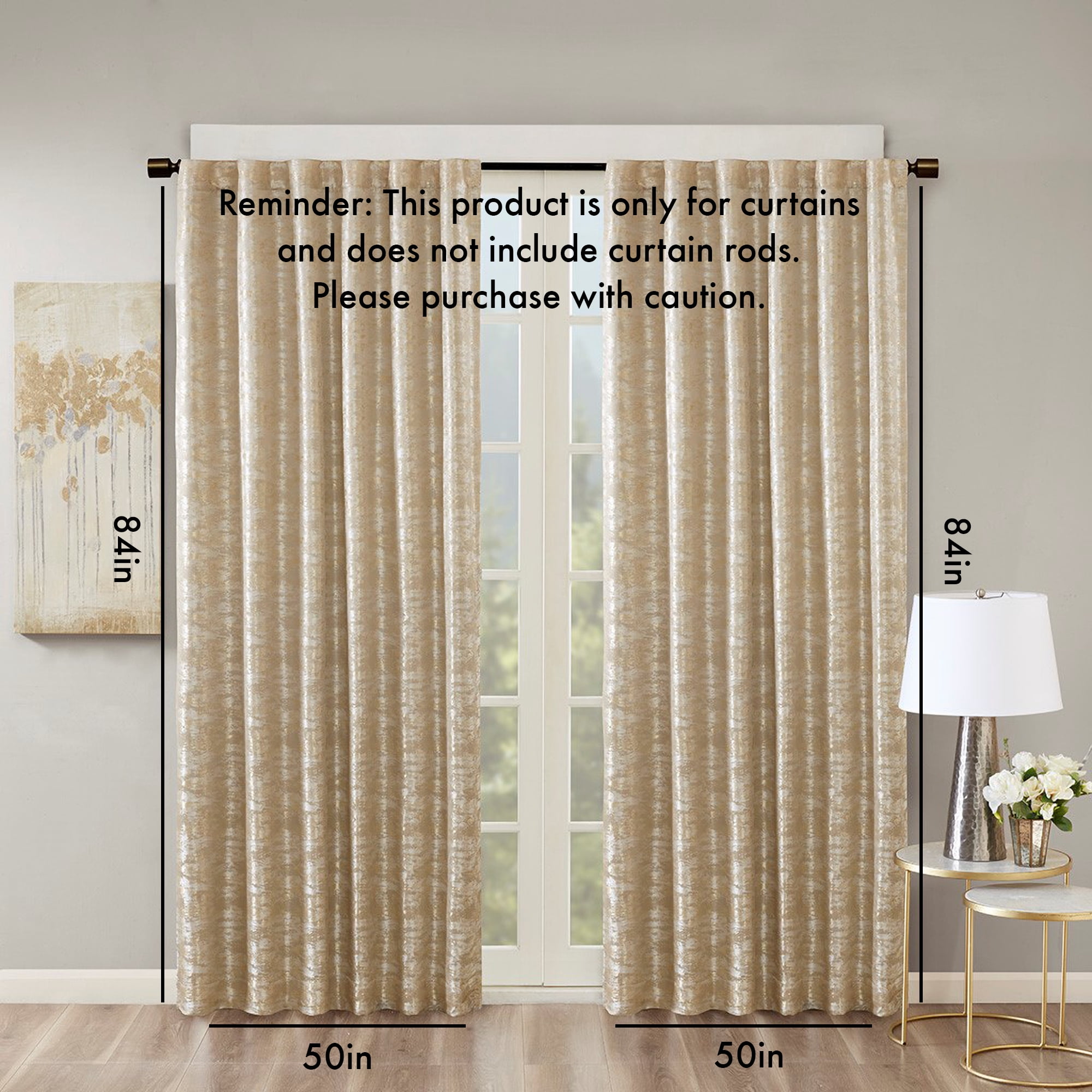 Blackout Rod Pocket/Back Tab Curtain Panel (Only 1 Pc Panel)