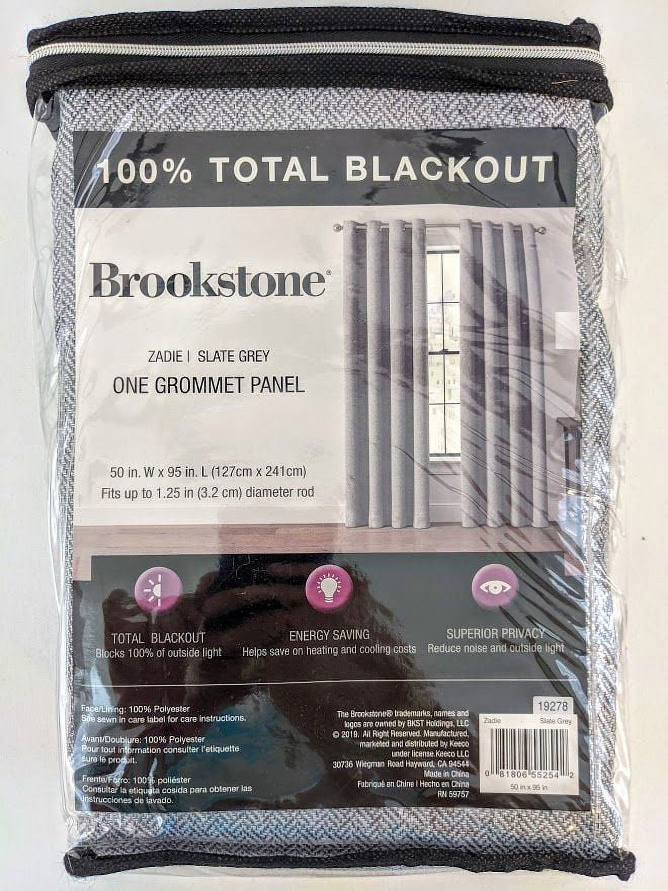 BROOKSTONE Zadie 95 Inch Grommet 100 Blackout Window Curtain