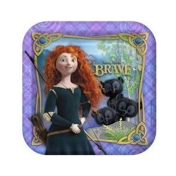 Brave Disposable Paper Plates, 9", 8 Count, 1 Pack