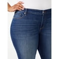 thumbnail image 4 of Sofia Jeans Women's Plus Size Sofia Cruvy Mid Rise Cropped Jeans with Frayed Hem, 4 of 6