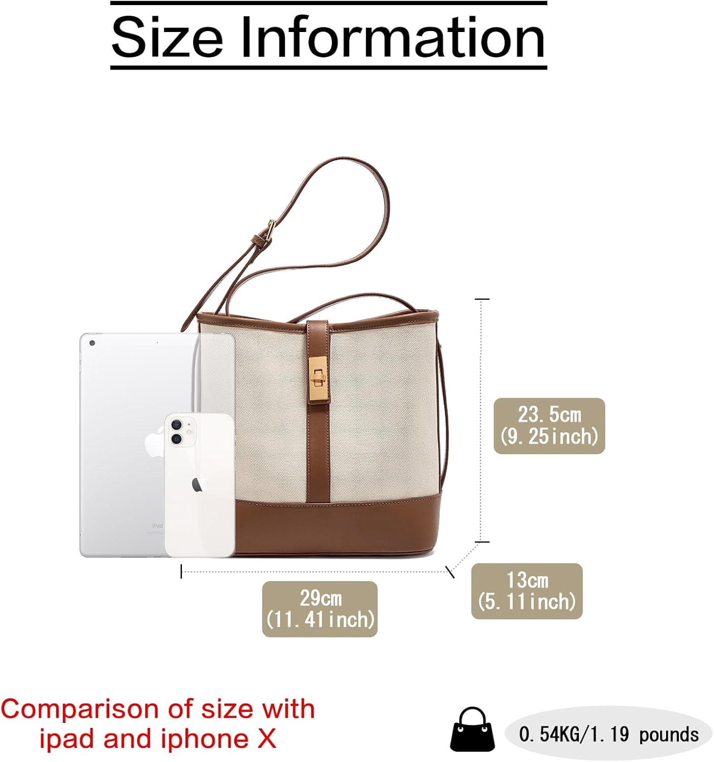 Kwuty Coated Canvas Bucket Crossbody Bags for Women Top-Handle Handbags Small Satchel Purse Trendy Twist Lock