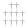 thumbnail image 4 of 10Pcs Acrylic Cross Cake Topper Cross Cake Decoration Durable Lightweight Creative DIY Cake Supplies for Anniversary Holidays Silver, 4 of 9