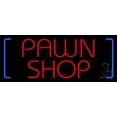 thumbnail image 1 of Red Pawn Shop LED Neon Sign 13 x 32 - inches, Black Square Cut Acrylic Backing, with Dimmer - Bright and Premium built indoor LED Neon Sign for Pawn store interior decor, and stroefront., 1 of 7