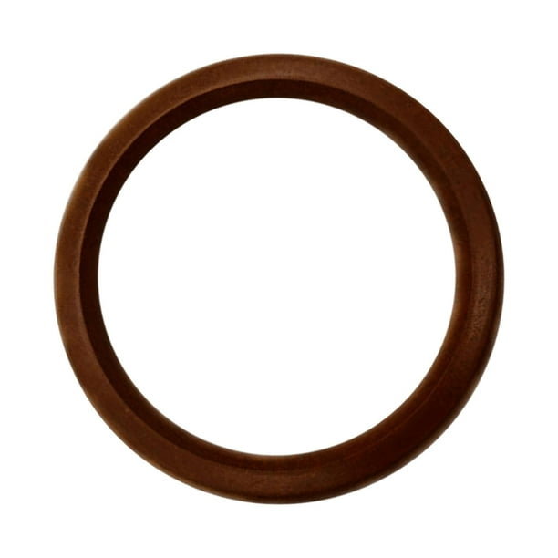 Mangos decorativos de 11 cm de diámetro exterior, herramienta de repuesto, accesorio para manualidades. Marron oscuro