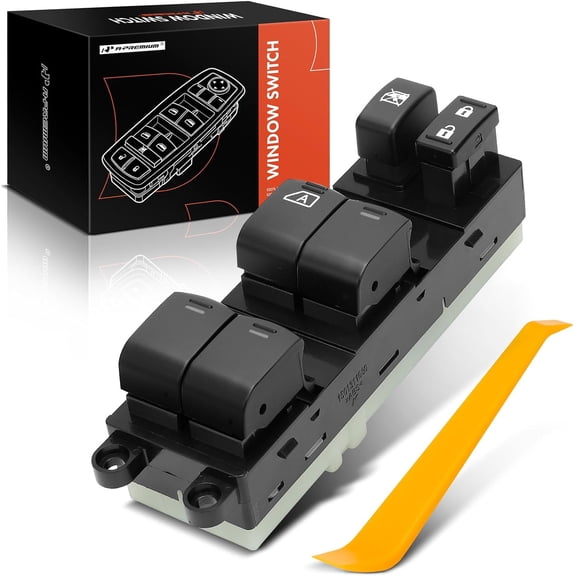 A-Premium Front Left Driver Side - Master Power Window Switch - Compatible with Nissan Versa 2010 2011 2012-1.6l 1.8L - Replace# 25401-ZW80A, 25401ZW80A