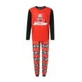 thumbnail image 1 of Honganda Christmas Print Raglan Tops and Trousers Parent-child Pajamas Set, 1 of 9