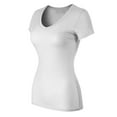 thumbnail image 3 of Made by Olivia Women's Basic Solid Multi Colors Fitted Short Sleeve T-Shirt [S-3XL], 3 of 6