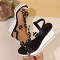 thumbnail image 1 of MKLEKYY Sandalias de Plataforma para Mujer, Elegantes Sandalias para Mujer Con Diseño de Diamantes de Imitación, Punta Abierta, Suela Gruesa para Uso Diario Informal En Primavera y Verano., 1 of 4