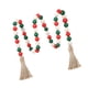 thumbnail image 3 of Guirnalda de cuentas de madera con borlas, guirnalda navideña, cuentas decorativas, cuentas de granja, adornos para colgar en la pared para Acción de, 3 of 9