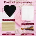 thumbnail image 4 of 36Pcs Scratch Paper Heart Shape Colorful DIY Scratch Art Set with Ribbons Envelope Bags, 4 of 7