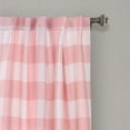 thumbnail image 6 of Lush Decor Kelly Checker Room Darkening 84" x 52" Checker Pink 3" Back Tab Rod Pocket 2-Pc Set Window Panel, 6 of 11
