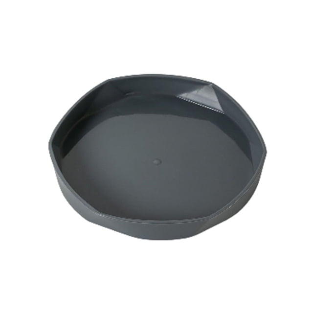 Naiovety Bandeja de flores Platillo para plantas Dureza decorativa A prueba de golpes Hogar Atractivo DIY Prop Decoraciones Conveniencia Stand Jardín y Patio Gris oscuro