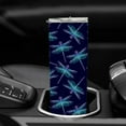 thumbnail image 6 of Skinny Tumbler Gift for Men Women, Dragonfly Tumbler Cup with Straw Lid 20 OZ, Stainless Steel Insulated Vacuum Slim Travel Coffee Mug, 6 of 6