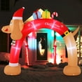 thumbnail image 1 of Gymax 8 FT Tall Jumbo Inflatable Christmas Arch Archway w/ Dachshund & Gift Boxes Decorations, 1 of 10