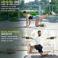 thumbnail image 4 of ProsourceFit Adjustable Ankle Weight Set of 2-15 lb, 10 lb, & 7 lb, 4 of 7