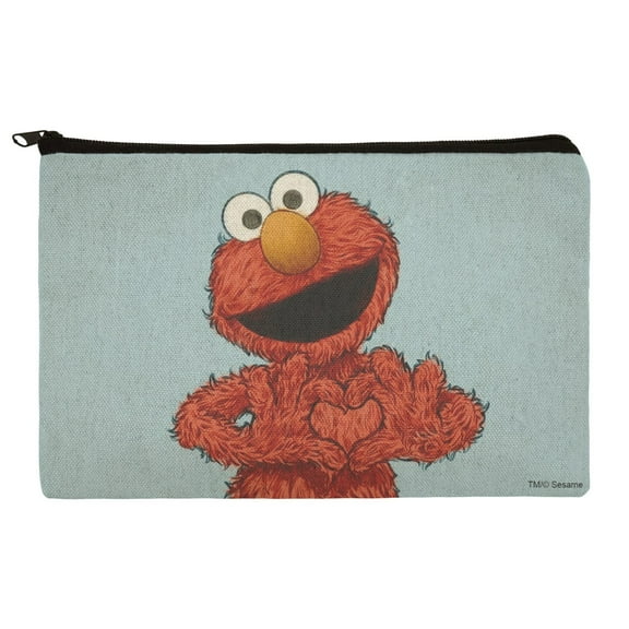 Sesame Street Vintage Elmo Pencil Pen Organizer Zipper Pouch Case