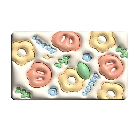 

Wovilon Soft Diatom Mud Floor Mat Expansion Small Flower 3D Vision Bathroom Toilet Non-Slip Floor Mat