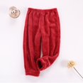 thumbnail image 4 of RUTAYY Toddler Boys Girls Flannel Clothes Pants Winter Warm Soft Fuzzy Homewear With Plush Sweatpants Trouser Trendy Infants Pants, 4 of 4