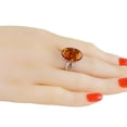 thumbnail image 2 of Sterling Silver and Baltic Honey Amber Ring "Alaina", 2 of 6