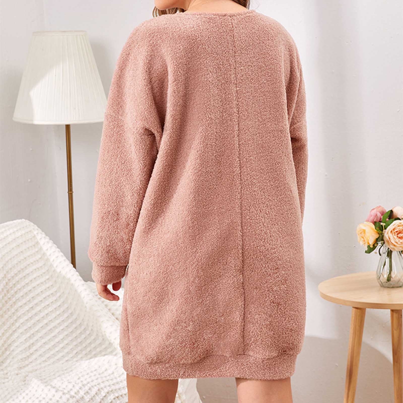 Amazon.com: UKSSAGQZ Women's Robe Winter Warm Coral Fleece