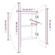 thumbnail image 3 of Mueble de baño VidaXL blanco con luces LED y espejo redondo, 3 of 8