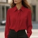 thumbnail image 2 of Eres Más Que una Camisa de Puntuación de Prueba Casual de Manga Larga Blusa de Poliéster de Cuello Redondo para las Mujeres, Camisa de Bufanda Top Mujer Sudadera de Moda para Uso Diario, 2 of 6