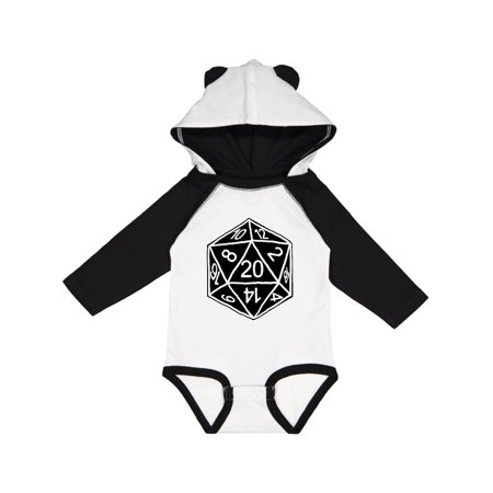 

Inktastic 20 Sided Black Dice Gift Baby Boy or Baby Girl Long Sleeve Bodysuit