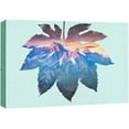 thumbnail image 3 of PixonSign Canvas Print Wall Art Double Exposure Maple Leaf & Mountains Floral Wildlife Illustrations Realism Tropical Landscape Colorful Multicolor Ultra for Living Room, Bedroom, Office - 12"x18", 3 of 5